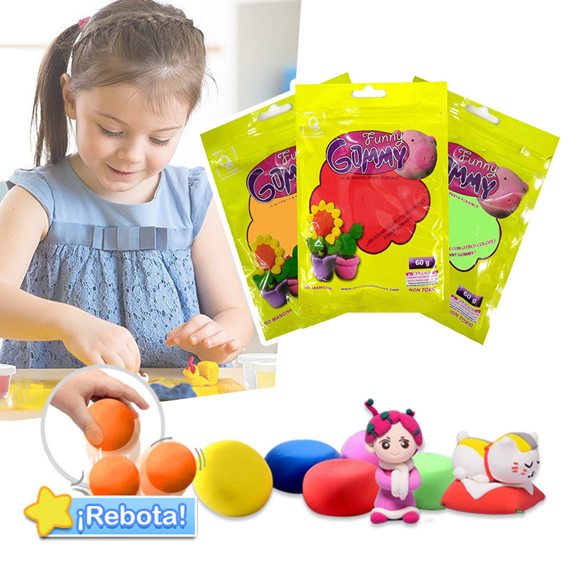 Miniatura 2 de Plastilina Elastica Foamy 60g PLS-4